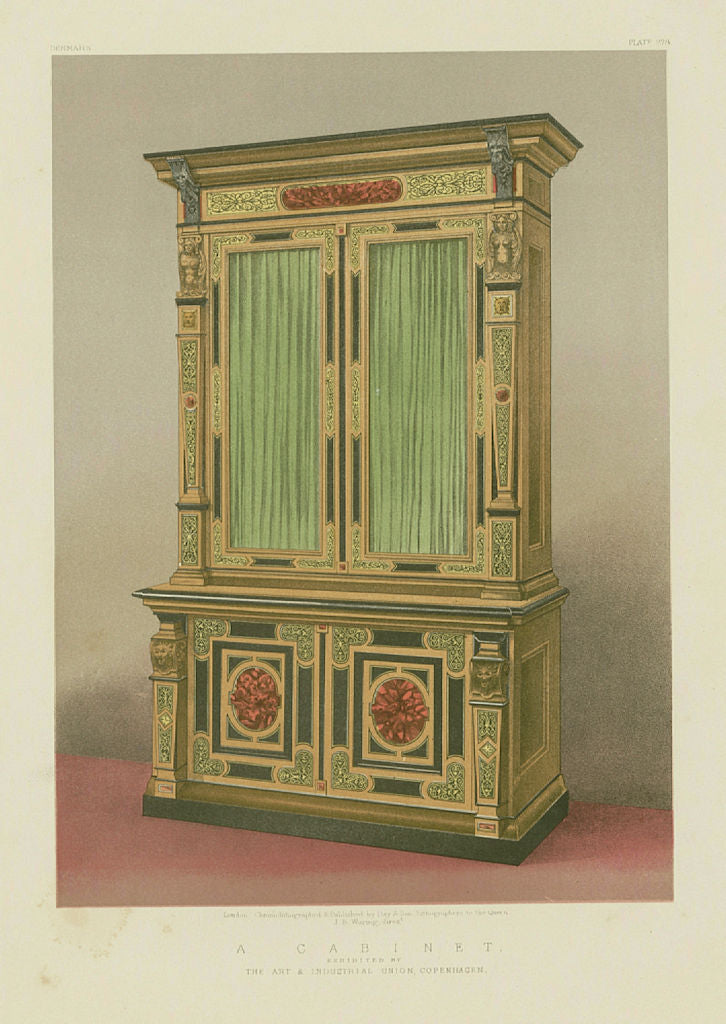 INTERNATIONAL EXHIBITION. A cabinet. Art & Industrial Union, Copenhagen 1862